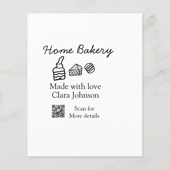 Homemade bakery add your text name custom  (Front)