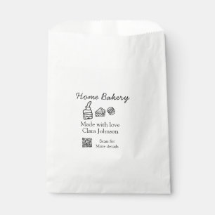 Homemade bakery add your text name custom favour bags