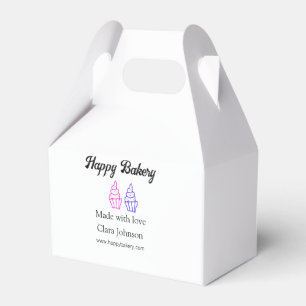 Homemade bakery add your text name custom favour box