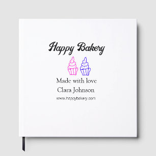 Homemade bakery add your text name custom guest book