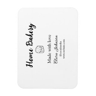Homemade bakery add your text name custom magnet