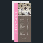Homemade Bakery Cupcakes Flyer Pricing List C Invitation<br><div class="desc">Promotional Business Flyer for Cupcakes Business</div>
