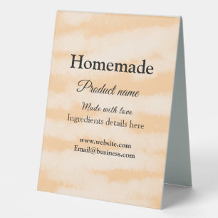 Homemade bakery made with love add text website