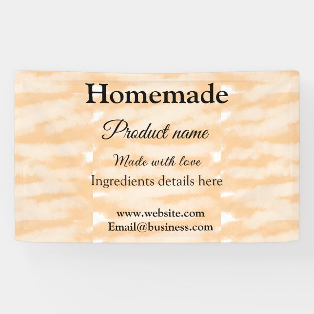 Homemade bakery made with love add text website banner (Horizontal)