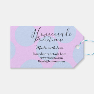 Homemade bakery made with love add text website gift tags