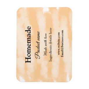 Homemade bakery made with love add text website magnet