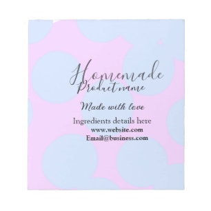 Homemade bakery made with love add text website notepad