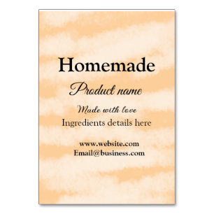 Homemade bakery made with love add text website table number