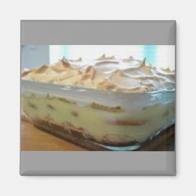 Homemade Banana Pudding Magnet (Front)
