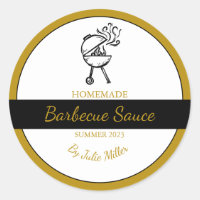Homemade Barbecue Sauce BBQ Label