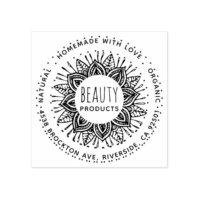 Homemade Beauty Products Business Stamp (Imprint)