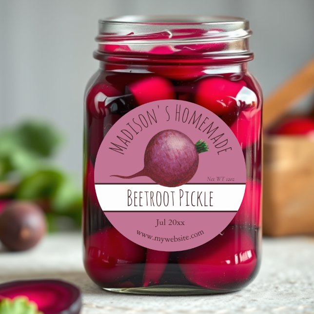 Homemade Beetroot Pickle Labels (Creator Uploaded)