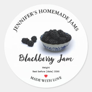 Homemade Blackberry Jam Jar Label