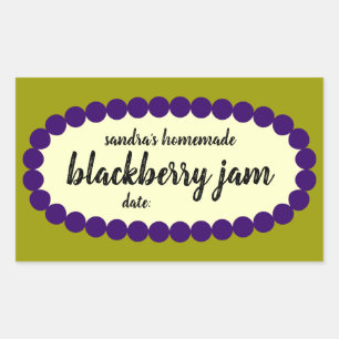 Homemade Blackberry Jam Jar Label