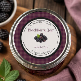 Homemade Blackberry Jam Label Sticker