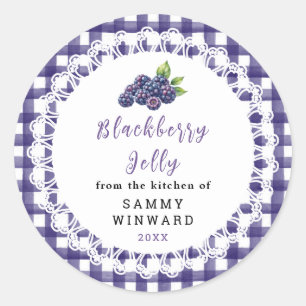 Homemade Blackberry Jelly Jar Label
