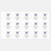 Homemade blueberry jam made with love add text