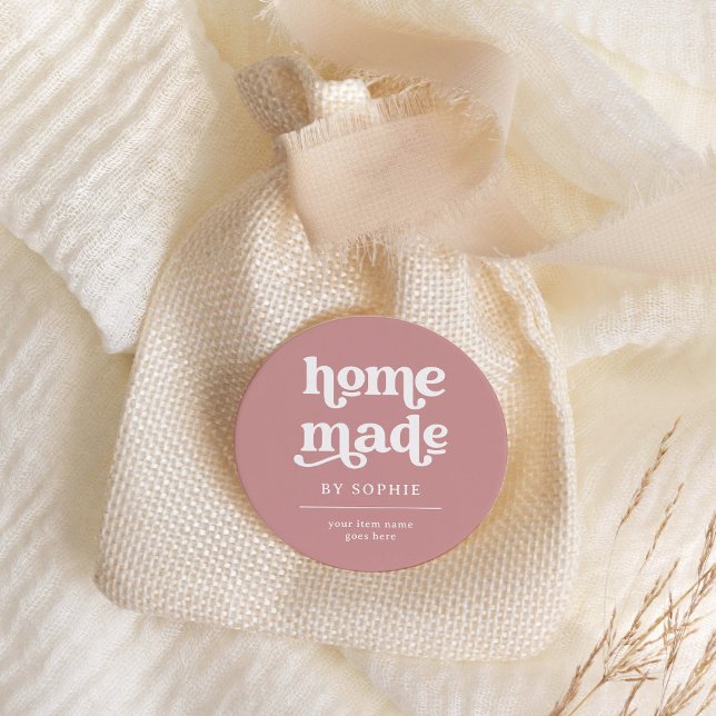Homemade | Boho Retro Look Packaging Product Label (A boho, retro product label for all of your homemade goods)