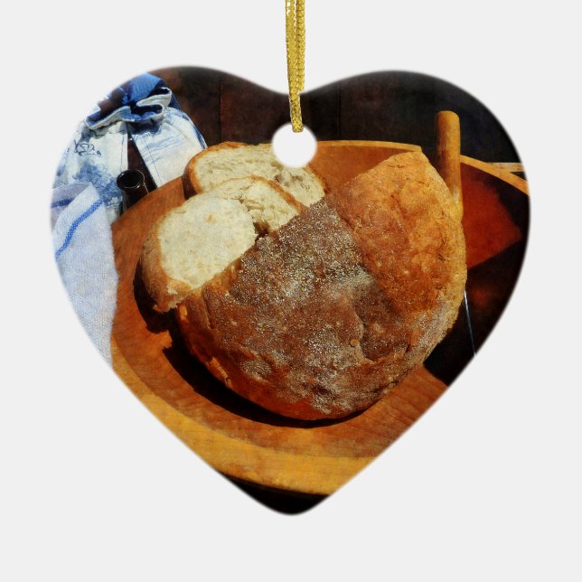 Homemade Bread Ceramic Tree Decoration (Front)