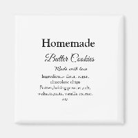 Homemade butter cookies made with love add text