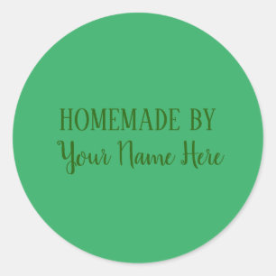 Homemade By Bakery Cookie Cake Bright Fun Classic Round Sticker