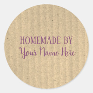 Homemade By Bakery Cookie Cake Vintage Craft Classic Round Sticker
