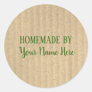 Homemade By Bakery Cookie Cake Vintage Craft Classic Round Sticker