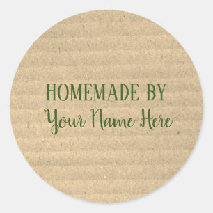 Homemade By Bakery Cookie Cake Vintage Craft Classic Round Sticker