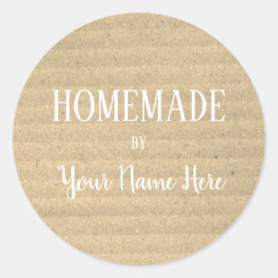 Homemade By Bakery Cookie Cake Vintage Craft Classic Round Sticker