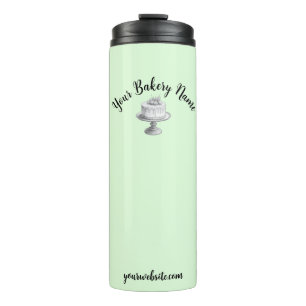 Homemade Cake Business Promotional Gift Green Thermal Tumbler