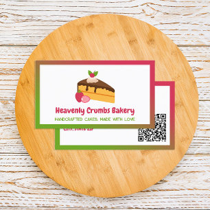 Homemade Cake Custom QR Business Card