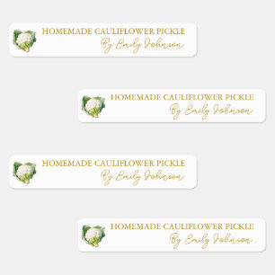 Homemade Cauliflower Pickle Thin Label