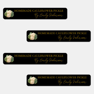 Homemade Cauliflower Pickle Thin Label