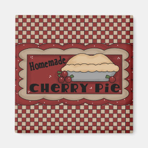Homemade Cherry Pie Magnet