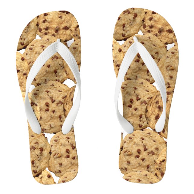 Homemade Chocolate Chip Cookies Flip Flops (Footbed)