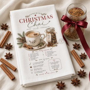 Homemade Christmas Chai Spice Blend Recipe Tea Towel