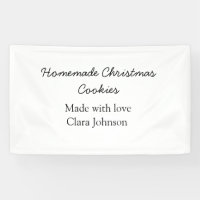 Homemade Christmas cookies made with love add name