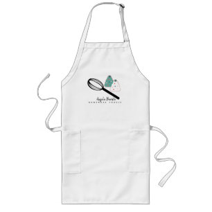 Homemade Christmas Cookies Whisk Hand Drawn Long Apron