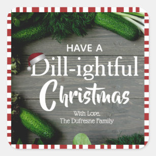 Homemade Christmas Pickles Label