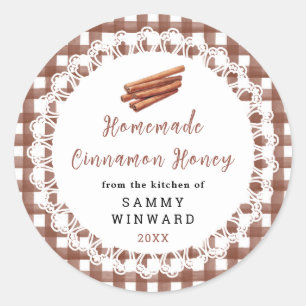 Homemade Cinnamon Honey Label