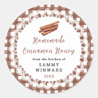 Homemade Cinnamon Honey Label