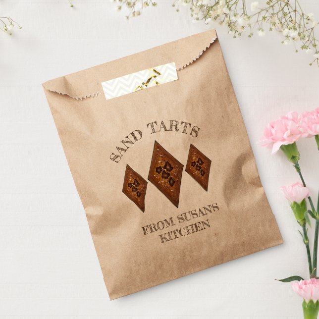 Homemade Cinnamon Sand Tarts Christmas Cookies Favour Bags (Sealed)