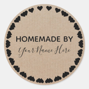 Homemade Cookie Cake Vintage Craft Simple Wreath C Classic Round Sticker