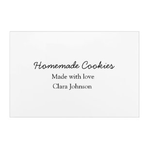 Homemade cookiers add your text name custom  throw acrylic print