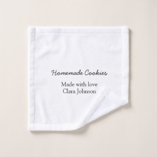 Homemade cookiers add your text name custom throw bath towel set