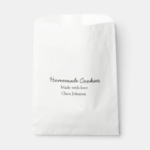 Homemade cookiers add your text name custom throw favour bags