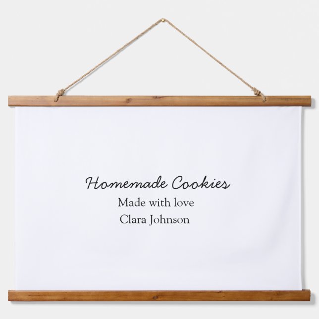 Homemade cookiers add your text name custom  throw hanging tapestry (Front)