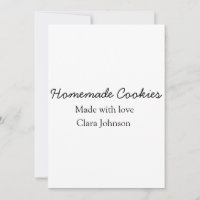 Homemade cookiers add your text name custom  throw