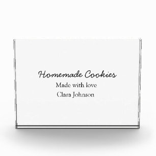 Homemade cookiers add your text name custom throw photo block