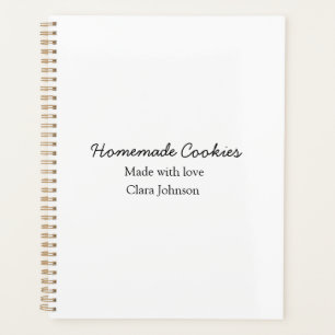 Homemade cookiers add your text name custom throw planner